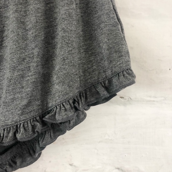 Gray Ruffle Shorts - Picture 4 of 4